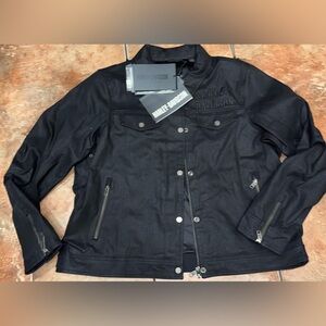 NWT HARLEY DAVISON JACKET-TRUCKER,MODULAR, TEXTILE, BLACK  Size 2X-LARGE